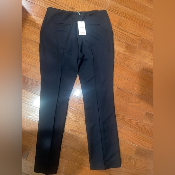 New! Reiss Kali Slim Mid Rise Wool Flare Trousers Navy Blue Size 10 NWT! - Picture 11 of 16